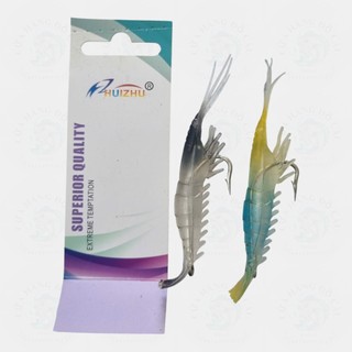 Mồi Câu Cá Giả Tôm Vĩ Có Lưỡi SUPERIOR
