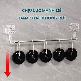 Giá Treo khăn, treo giày dép, đồ dùng nhà tắm nhà bếp, Thanh treo tường hút chân không