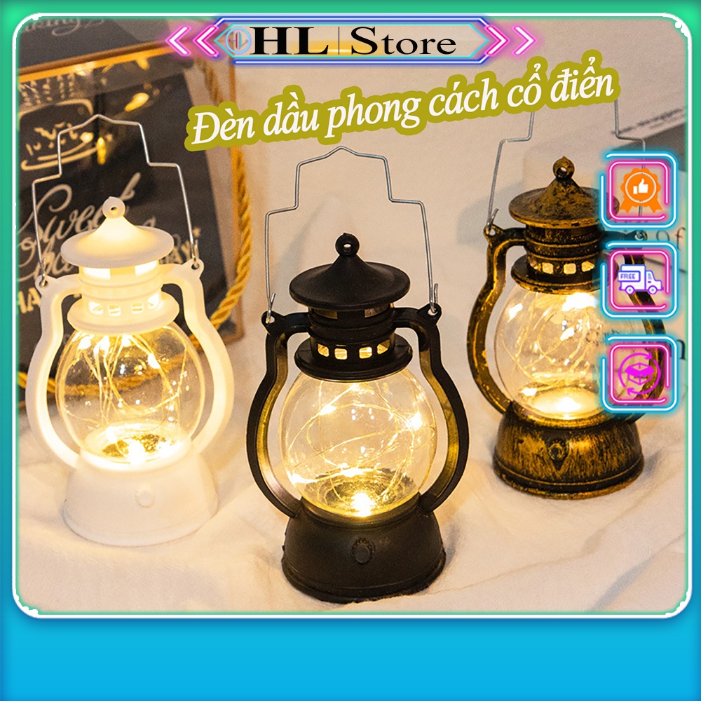 Đèn LED mini 12cm phong cách cổ điển – Sử dụng pin an toàn, tiện lợi – Decor trang trí, cắm trại | BigBuy360 - bigbuy360.vn