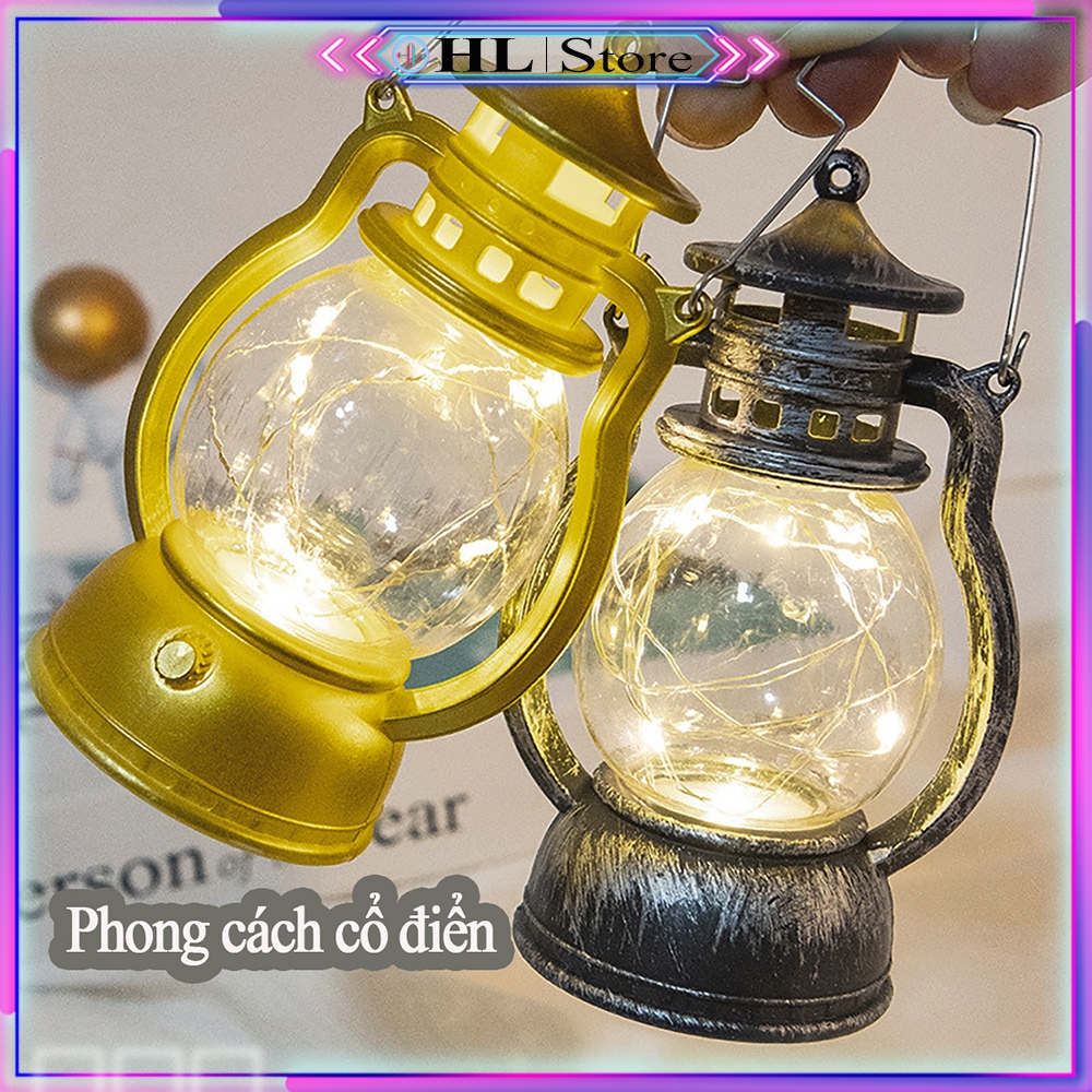 Đèn LED mini 12cm phong cách cổ điển – Sử dụng pin an toàn, tiện lợi – Decor trang trí, cắm trại | BigBuy360 - bigbuy360.vn