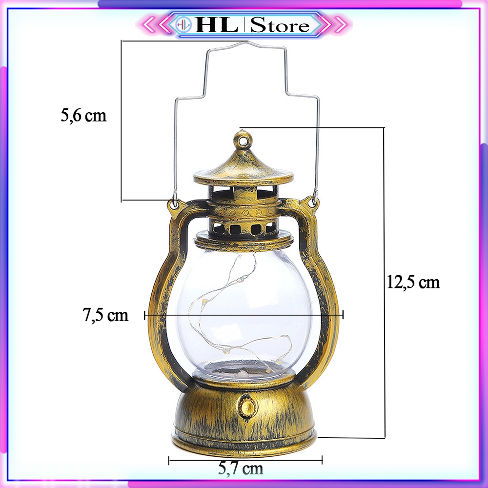 Đèn LED mini 12cm phong cách cổ điển – Sử dụng pin an toàn, tiện lợi – Decor trang trí, cắm trại | BigBuy360 - bigbuy360.vn