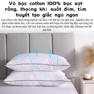 ruột gối nằm standard bông sợi 3d chống xẹp lún - 1 chiếc