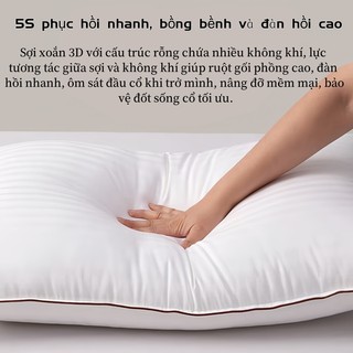ruột gối nằm standard bông sợi 3d chống xẹp lún - 1 chiếc