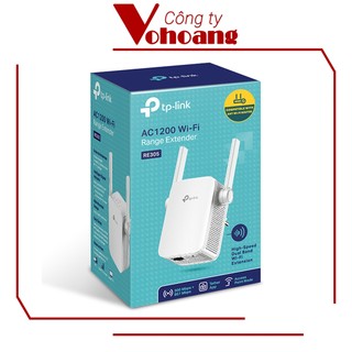 Bộ Mở Rộng Sóng Wi-Fi TP-Link RE305 Tốc Độ Cao Chuẩn AC1200 2 Ăng Ten Ngoài Phủ Rộng