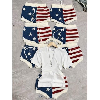 Quần Len Họa Tiết Sọc Đỏ Trắng Ôm Dáng Ôm BODY