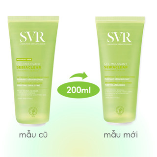 Sữa rửa mặt SVR cho da dầu mụn không có xà phòng SVR Sebiaclear Gel Moussant 200ml/400ml