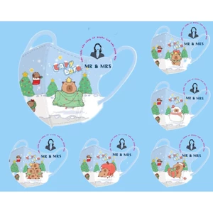 Khẩu Trang Hoạt Hình Noel Cho Bé 4-12T