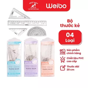 Bộ Thước Kẻ Weibo Đa Năng 4 In 1 Phù Hợp Cho Học Sinh, Người Trong Lĩnh Vực Thiết Kế WB-520