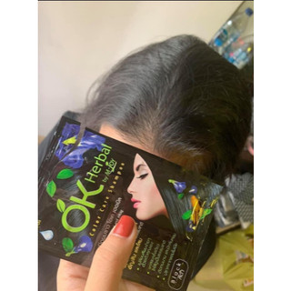 Gói Dầu Gội Nhuộm Tóc OK Herbal By M-Joy Thái Lan 30ml Hỗ Trợ Phủ Màu Tóc - CÔ THƯ MARKET
