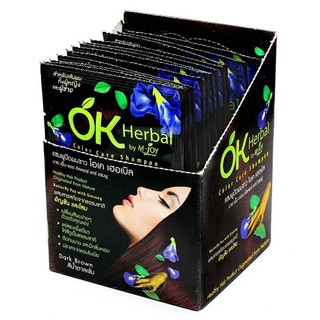 Gói Dầu Gội Nhuộm Tóc OK Herbal By M-Joy Thái Lan 30ml Hỗ Trợ Phủ Màu Tóc - CÔ THƯ MARKET