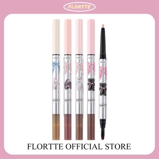 [FLORTTE] bút kẻ bọng mắt FLORTTE Bút kẻ mắt Hai đầu bút tạo khối phấn bắt sáng bút bóng