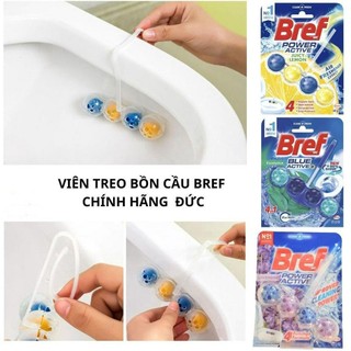 Vỉ 4 viên treo khử mùi bồn cầu Bref Power Active, Thơm mát diệt khuẩn - CÔ THỦ MARKET