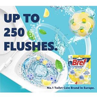 Vỉ 4 viên treo khử mùi bồn cầu Bref Power Active, Thơm mát diệt khuẩn - CÔ THỦ MARKET