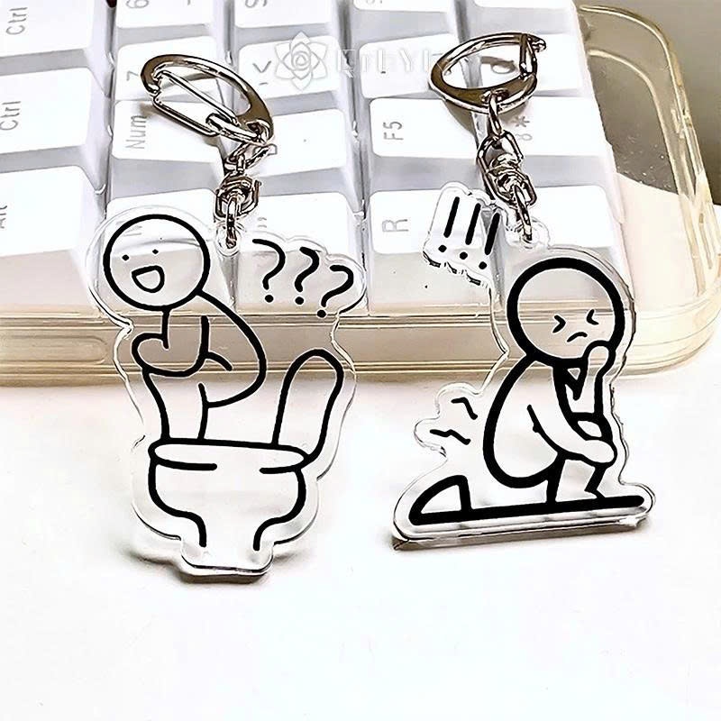 Móc Khoá Xinh, Móc Khoá Hình Emoji Vui Nhộn Mới Chất Liệu Acrylic Dùng Làm Quà Tặng Bạn Bè Trang Trí Túi Xách - SakuMai