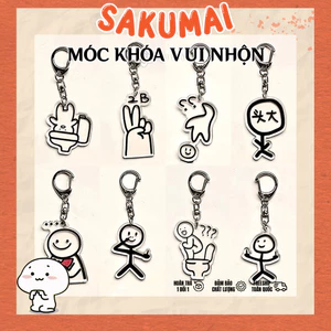 Móc Khoá Xinh, Móc Khoá Hình Emoji Vui Nhộn Mới Chất Liệu Acrylic Dùng Làm Quà Tặng Bạn Bè Trang Trí Túi Xách - SakuMai