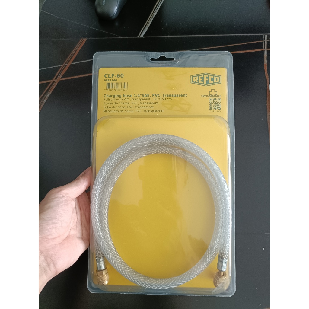 DÂY SẠC GA 1/4" 150CM REFCO CLF-60 SẢN XUẤT TẠI THỤY SĨ