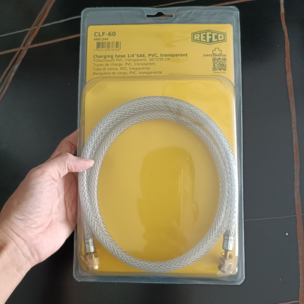 DÂY SẠC GA 1/4" 150CM REFCO CLF-60 SẢN XUẤT TẠI THỤY SĨ
