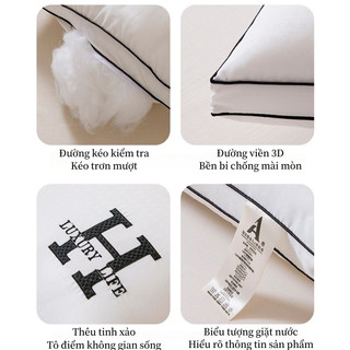 ruột gối chống ve kháng khuẩn mùa hè polyester bền đẹp hỗ trợ cổ không xẹp lún