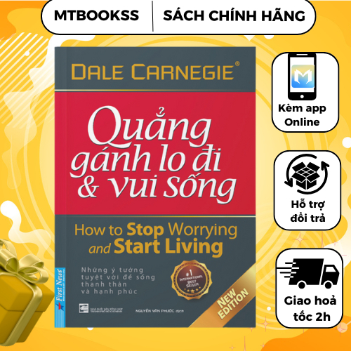 Sách - Quẳng Gánh Lo Đi & Vui Sống (Bìa Mềm) First News - khổ nhỏ