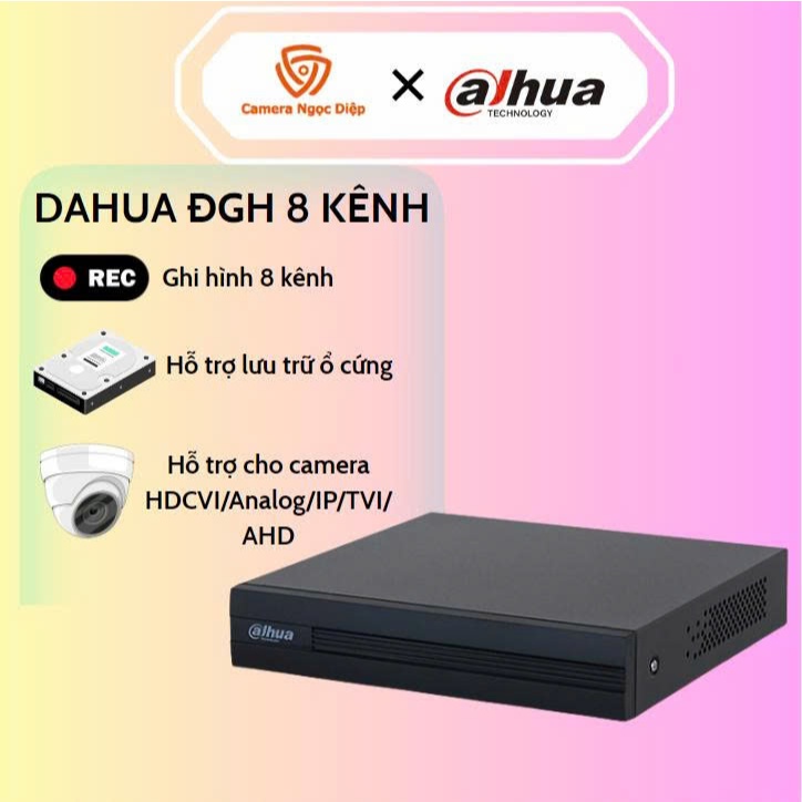 Đầu Ghi Dahua 8 kênh DH-XVR1B08-I, kết nối cùng lúc 8 camera, Bảo hành ...