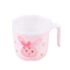 Set Khay Bát Cốc Ăn Dặm Màu Hồng Hình Thỏ Dễ Thương Kèm Nắp Cho Bé Tiện Dụng - Bibomart