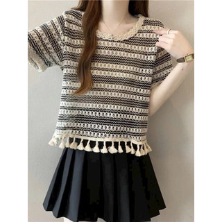 LT - Áo ren nữ thổ cẩm kiểu có cộc và ba lỗ sát nách phong cách boho tua rua gấu áo siêu xinh 1044