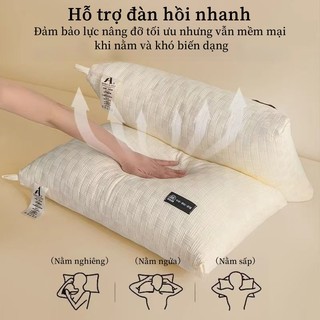 Ruột gối chần xoắn lúa mạch kháng khuẩn chống xẹp lún kích thước tiêu chuẩn 48X74