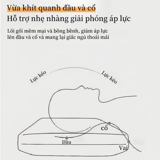 Ruột gối chần xoắn lúa mạch kháng khuẩn chống xẹp lún kích thước tiêu chuẩn 48X74