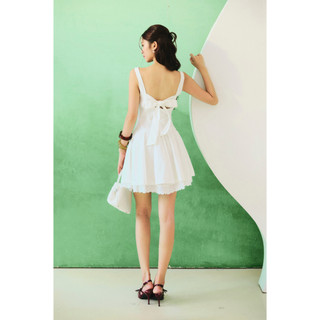 [Best Seller] Đầm Ngắn Dropwaist Texturede Thêu Họa Tiết Nổi Hoa Cotton, WDN121 SOME HOW STORE