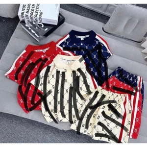COMBO 3 BỘ CỔ TRỤ IN TRÀN THÂN CHỮ B DÂY DÊT ĐỎ SIZE 6-18KG