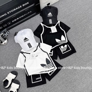 BỘ THỂ THAO SIÊU HOT PHỐI ĐEN TRẮNG CHO BÉ TRAI SIZE 6-18KG