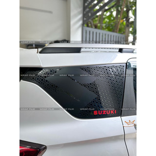 Decal dán kính sau Suzuki XL7, Etiga hình tổ ong - PVC 3M cao cấp không thấm nước không phai màu, keo dán chắc chắn