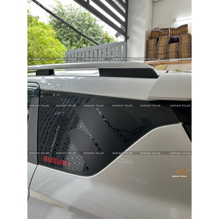 Decal dán kính sau Suzuki XL7, Etiga hình tổ ong - PVC 3M cao cấp không thấm nước không phai màu, keo dán chắc chắn