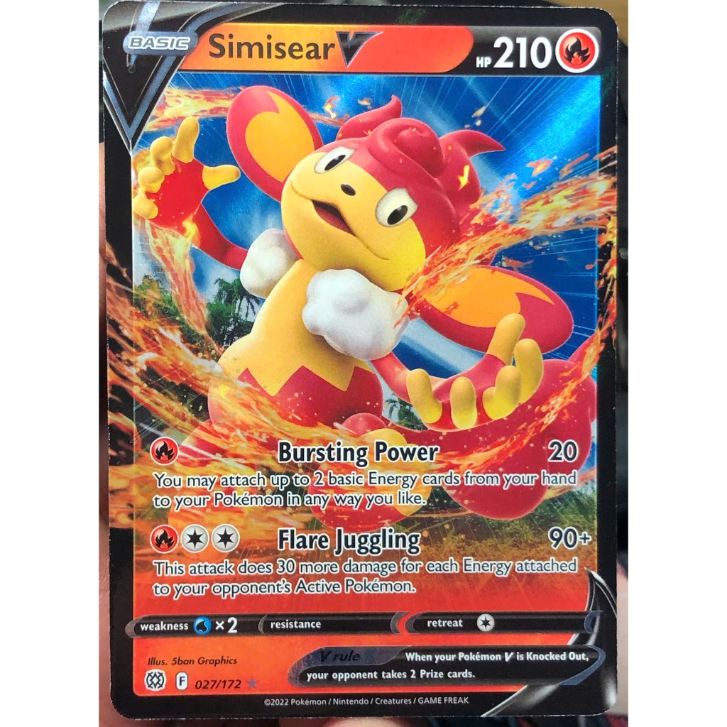 [KW2 Pokemon] [EN] Thẻ Simisear V - 027/172 - Ultra Rare | Shopee Việt Nam