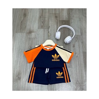 Set đồ thể thao cho bé ĐEN TRẮNG CAM chất liệu cotton mềm mịn thâm hút mồ cho bé 6-18kg xuongmaybabykids