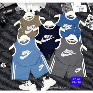 COMBO 5 bộ ba lỗ n viền cho bé trai  chât liệu cton size 6-18kg