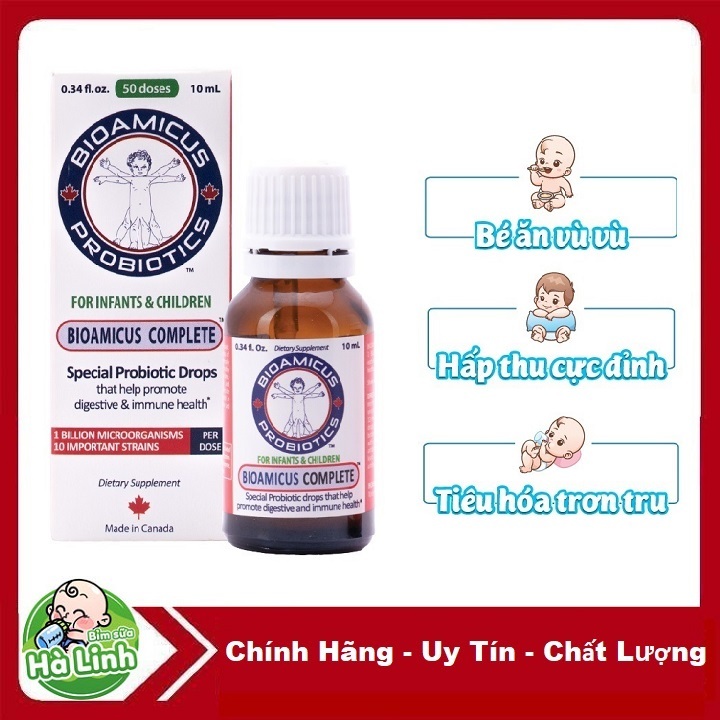 Men vi sinh Bioamicus Complete 10 chủng, men 10 chủng nhập khẩu chính ...