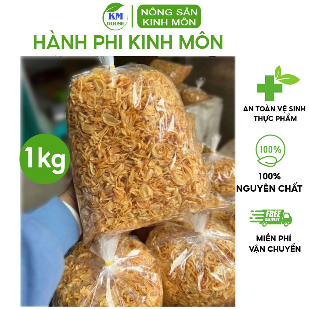 Hành khô phi giòn 1kg, hành ta nhà làm đặc sản kinh môn hải dương