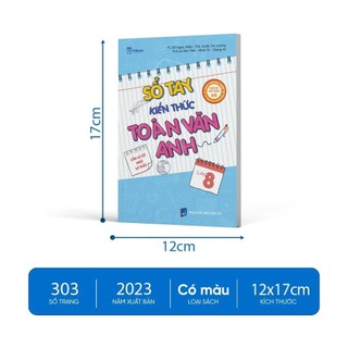 Sách - Sổ tay kiến thức Toán - Văn - Anh Lớp 8 (Theo chương trình mới)