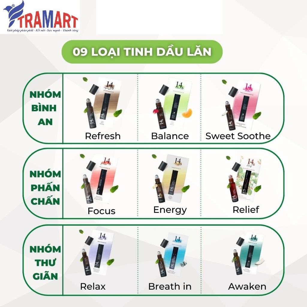 [BST 10 loại Tinh Dầu Lăn] Tinh dầu lăn 2 trong 1 14S ATZ, Hiệu quả ngay sau sử dụng chỉ từ 5 giây đến 14 giây