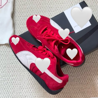 Giày thời trang bigsize nam nữ đế bệt dáng thể thao cổ thấp Pu màu đỏ red trắng êm nhẹ cao cấp, sneaker thời trang hot