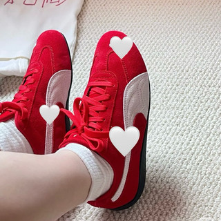 Giày thời trang bigsize nam nữ đế bệt dáng thể thao cổ thấp Pu màu đỏ red trắng êm nhẹ cao cấp, sneaker thời trang hot