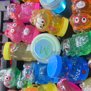Slime hũ slime có kim tuyến,nhiều hình có chamr xốp loại đẹp không dính tay