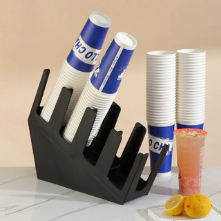 Khay Giá Kệ Đựng Cốc Nhựa, Cốc Giấy Take Away 4 Ngăn | Kệ Đựng Cốc Pha Chế Quán Trà Sữa, Văn Phòng