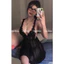 HT171 Váy ngủ sexy ren xuyên thấu gợi cảm, đầm ngủ ren xẻ sau dáng xoè quyến rũ HT171