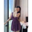 HT171 Váy ngủ sexy ren xuyên thấu gợi cảm, đầm ngủ ren xẻ sau dáng xoè quyến rũ HT171