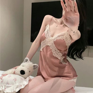 BỘ NGỦ LỤA 2 DÂY MIX REN CÓ ĐỆM NGỰC