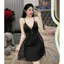 HT162 Váy ngủ sexy phối ren hông xuyên thấu tôn dáng,đầm ngủ lụa mặc nhà gợi cảm HT162