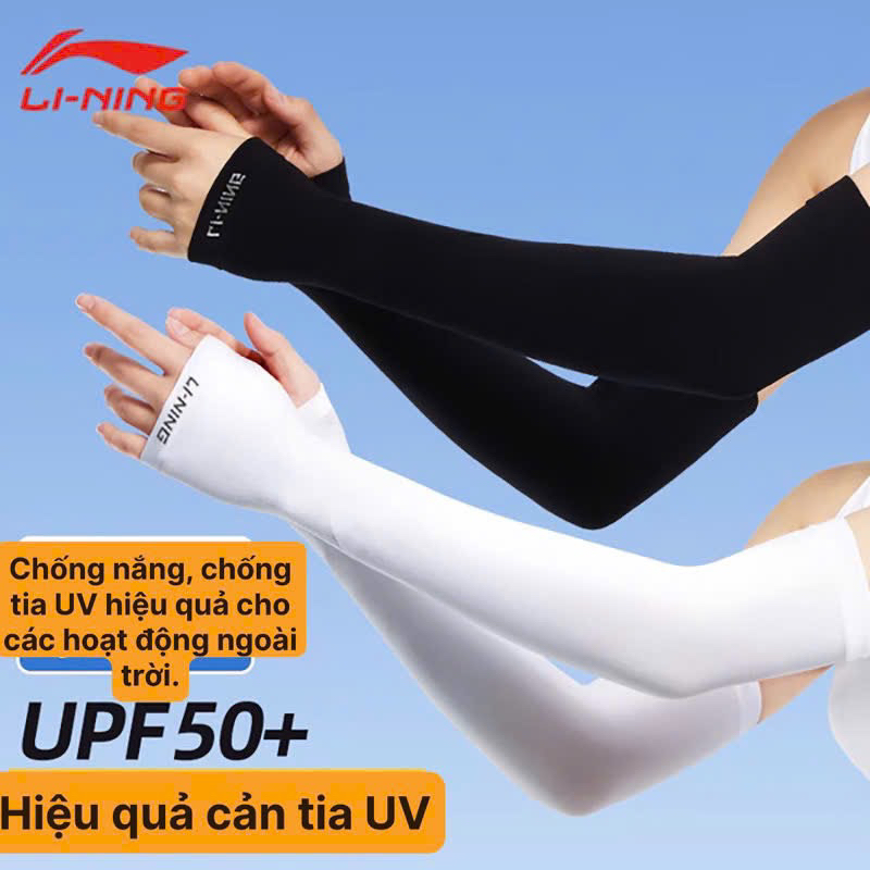 🆘 Găng Tay Thể Thao Chống Nắng Li-Ning SPF50, Chống Tia UV, Co Giãn Thoáng Khí