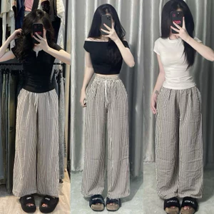 Set bộ áo babytee các loại + quần kẻ dọc
